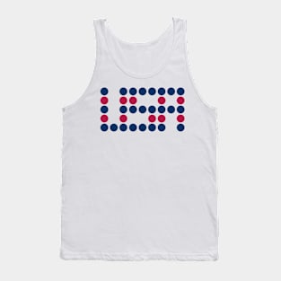 USA themed fabric pattern graphic design by ironpalette Tank Top